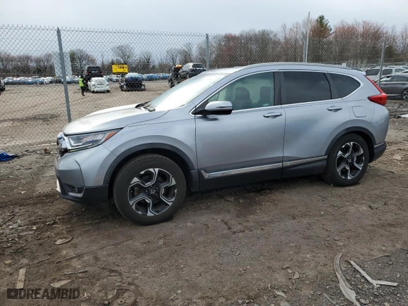 2019 Honda CR-V Touring with VIN 7FARW1H97KE004540, listed as a Copart auction lot 50263075 with 46,308 mi miles and Salvage Title. Bid and sale history available at carsss.com. Image 1.