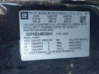 2011 Chevrolet Silverado 1500 LT with VIN 3GCPKSE34BG326812, listed as a IAAI auction lot 41446991 with 149,952 mi miles. Bid and sale history available at carsss.com. Image 9.