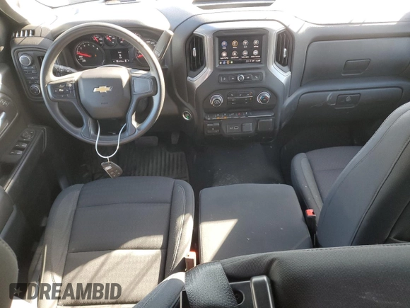 2023 Chevrolet Silverado 1500 Custom with VIN 1GCPDBEK7PZ141257, listed as a Copart auction lot 78807434 with 46,789 mi miles and Salvage Title. Bid and sale history available at DreamBid. Image 8.