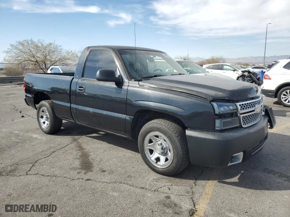 2005 Chevrolet Silverado 1500 Work Truck with VIN 1GCEC14X45Z290157, listed as a Copart auction lot 49680725 with 154,298 mi miles and Salvage Title. Bid and sale history available at carsss.com. Image 4.