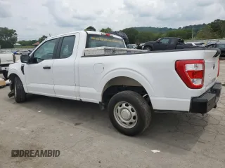 2021 Ford F-150 XL with VIN 1FTEX1CB8MKD88951, listed as a Copart auction lot 64674024 with 100,886 mi miles and Salvage title. Bid and sale history available at DreamBid. Image 2.