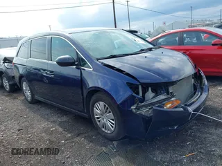 2016 Honda Odyssey LX с VIN 5FNRL5H21GB082236, выставлен на аукционе IAAI как лот 42162790 с пробегом 78 318 миль миль и . История ставок и продаж доступна на DreamBid. Изображение 1.