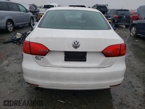 2011 Volkswagen Jetta Sedan S with VIN 3VW1K7AJ6BM050008, listed as a Copart auction lot 43565575 with 59,403 mi miles and Salvage Title. Bid and sale history available at carsss.com. Image 6.