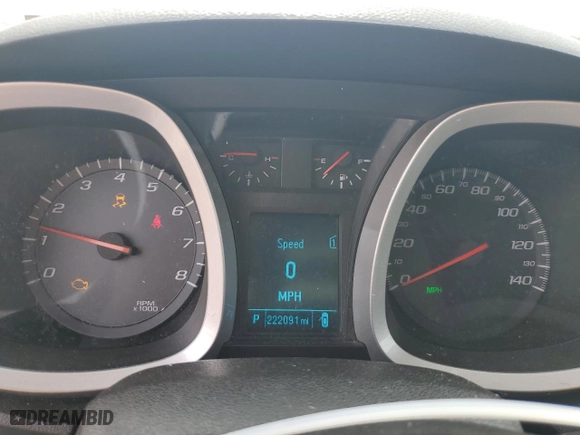 2012 Chevrolet Equinox LT w/1LT with VIN 2GNALDEK3C6347922, listed as a Copart auction lot 53240205 with 222,091 mi miles and Salvage Title. Bid and sale history available at carsss.com. Image 9.