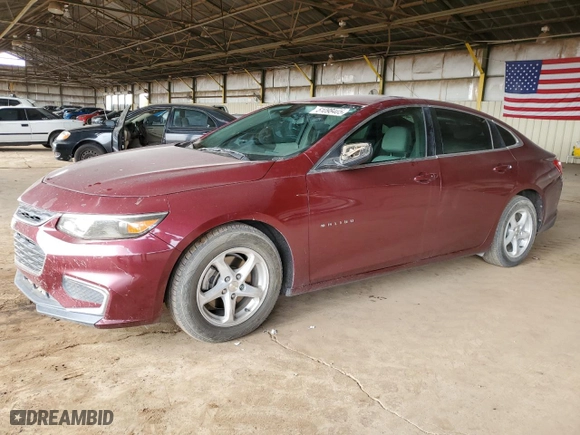2016 Chevrolet Malibu LS with VIN 1G1ZB5ST2GF253441, listed as a Copart auction lot 51098405 with 119,907 mi miles and Clean Title. Bid and sale history available at carsss.com. Image 1.