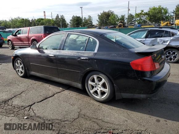 2004 Infiniti G35 w/Leather z VIN JNKCV51F34M708688, wystawiony jako Copart lot #59127945 z przebiegiem 199 727 mil mil oraz Szkoda całkowita • Salvage title. Historia ofert i sprzedaży dostępna na DreamBid. Obrazek 2.
