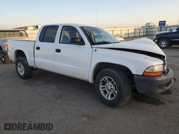 2004 Dodge Dakota Sport with VIN 1D7HL38K74S663700, listed as a Copart auction lot 86971564 with 0 mi miles and Salvage Title. Bid and sale history available at carsss.com. Image 4.