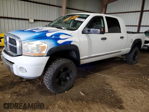 2006 Dodge Ram 2500 SLT with VIN 3D7KR29C66G288561, listed as a Copart auction lot 63909364 with 113,361 mi miles and Salvage Title. Bid and sale history available at carsss.com. Image 1.