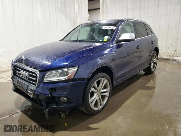 2014 Audi SQ5 Premium Plus with VIN WA1CGAFP8EA129800, listed as a Copart auction lot 74853533 with 102,104 mi miles and Salvage Title. Bid and sale history available at carsss.com. Image 1.