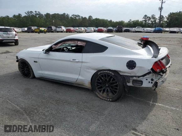 2016 Ford Mustang GT with VIN 1FA6P8CF6G5245151, listed as a Copart auction lot 55901585 with 80,015 mi miles and Salvage title. Bid and sale history available at DreamBid. Image 2.