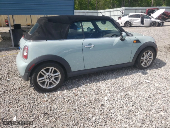 2012 MINI Cooper Convertible with VIN WMWZN3C5XCT134595, listed as a Copart auction lot 52424085 with 145,915 mi miles and Clean Title. Bid and sale history available at carsss.com. Image 3.