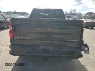 2020 Chevrolet Silverado 1500 Custom with VIN 3GCPWBEK4LG137008, listed as a Copart auction lot 87050564 with 169,386 mi miles and Salvage Title. Bid and sale history available at carsss.com. Image 6.