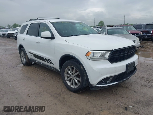 2017 Dodge Durango SXT with VIN 1C4RDHAG4HC737038, listed as a IAAI auction lot 42172631 with 281,483 mi miles and . Bid and sale history available at DreamBid. Image 1.