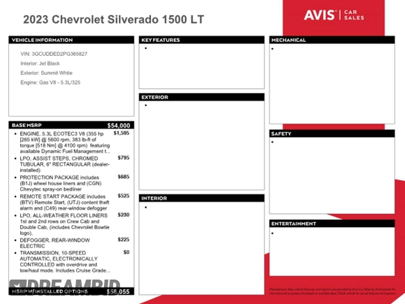 2023 Chevrolet Silverado 1500 LT with VIN 3GCUDDED2PG365827, listed as a Copart auction lot 42944185 with 36,423 mi miles and Clean Title. Bid and sale history available at carsss.com. Image 13.