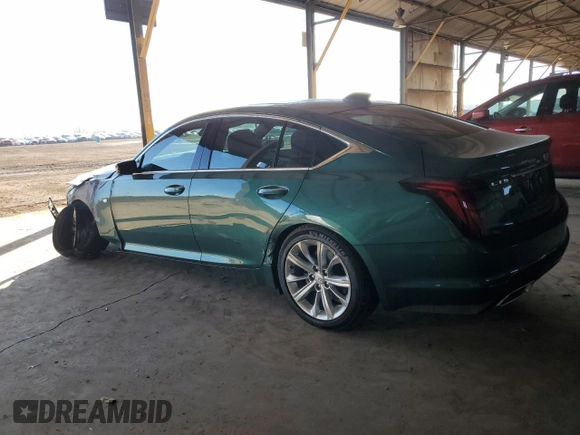 2025 Cadillac CT5 Premium Luxury with VIN 1G6DN5RK9S0106523, listed as a Copart auction lot 81950944 with 158 mi miles and Salvage title. Bid and sale history available at DreamBid. Image 2.