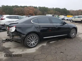 2014 Kia Cadenza Premium with VIN KNALN4D70E5125066, listed as a Copart auction lot 84671834 with 110,216 mi miles and Salvage Title. Bid and sale history available at carsss.com. Image 3.