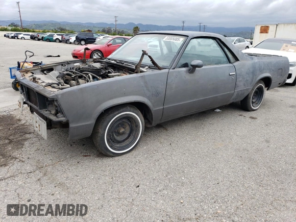 1981 Chevrolet El Camino z VIN 1GCCW80J5BR448204, wystawiony jako Copart lot #53005085 z przebiegiem 61 889 mil mil oraz Czysty tytuł • Clean title. Historia ofert i sprzedaży dostępna na DreamBid. Obrazek 1.