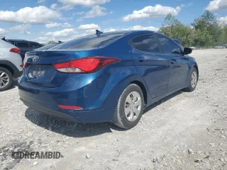 2016 Hyundai Elantra SE with VIN KMHDH4AE6GU516535, listed as a Copart auction lot 56665975 with 111,846 mi miles and Salvage title. Bid and sale history available at DreamBid. Image 3.