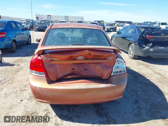 2009 Kia Spectra EX with VIN KNAFE221195026584, listed as a IAAI auction lot 42220442 with 181,619 mi miles and . Bid and sale history available at DreamBid. Image 6.