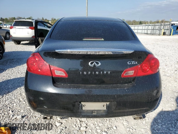 2007 Infiniti G35 with VIN JNKBV61F97M806145, listed as a Copart auction lot 53632115 with 216,347 mi miles and Salvage Title. Bid and sale history available at DreamBid. Image 6.