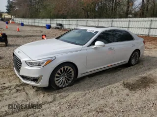 2017 Genesis G90 5.0L Ultimate with VIN KMHG54JH1HU020365, listed as a Copart auction lot 47072395 with 33,851 mi miles and Salvage Title. Bid and sale history available at carsss.com. Image 1.