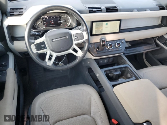 2023 Land Rover Defender S with VIN SALEJ7EXXP2124527, listed as a Copart auction lot 64578725 with 33,816 mi miles and Salvage title. Bid and sale history available at DreamBid. Image 8.