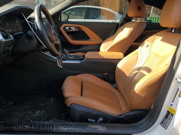 2022 BMW 2 Series 230i with VIN 3MW23CM00N8C58220, listed as a Copart auction lot 44397495 with 35,499 mi miles and Salvage Title. Bid and sale history available at carsss.com. Image 7.