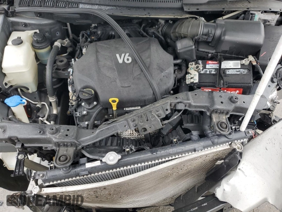 2012 Kia Sedona EX with VIN KNDMH4C70C6427156, listed as a Copart auction lot 50417654 with 121,012 mi miles and Salvage Title. Bid and sale history available at carsss.com. Image 12.