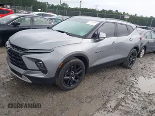 2024 Chevrolet Blazer LT with VIN 3GNKBDR4XRS136956, listed as a IAAI auction lot 42404333 with 19,976 mi miles and . Bid and sale history available at DreamBid. Image 2.