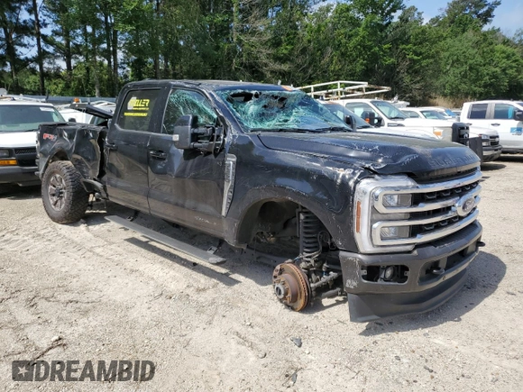 2024 Ford F-350 XL with VIN 1FT8W3BM1REC37101, listed as a Copart auction lot 56579605 with 34,858 mi miles and Salvage title. Bid and sale history available at DreamBid. Image 4.