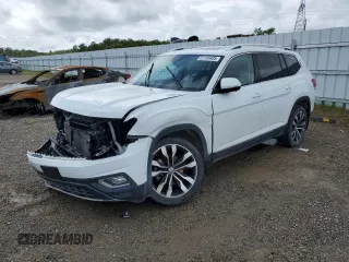 2019 Volkswagen Atlas SEL Premium z VIN 1V2NR2CA6KC606060, wystawiony jako Copart lot #51166605 z przebiegiem 68 256 mil mil oraz Szkody całkowita. Historia ofert i sprzedaży dostępna na DreamBid. Obrazek 1.