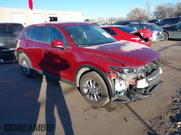 2022 Mazda CX-5 2.5 S Preferred Package with VIN JM3KFBCM2N1547930, listed as a IAAI auction lot 41325374 with 53,004 mi miles. Bid and sale history available at carsss.com. Image 1.