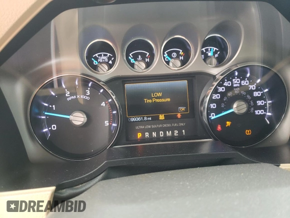 2016 Ford Super Duty F-250 SRW Lariat with VIN 1FT7W2BT6GEA42153, listed as a Copart auction lot 48861905 with 99,361 mi miles and Salvage Title. Bid and sale history available at carsss.com. Image 9.