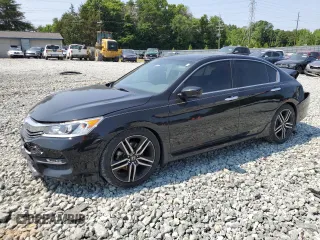 2016 Honda Accord Sport with VIN 1HGCR2F56GA035097, listed as a Copart auction lot 59133655 with 152,793 mi miles and Salvage title. Bid and sale history available at DreamBid. Image 1.