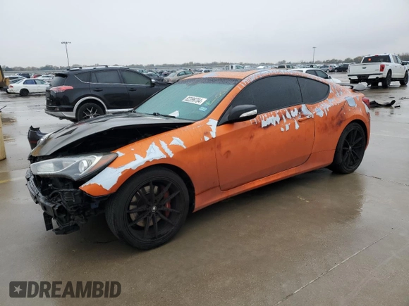 2016 Hyundai Genesis Coupe 3.8L Ultimate with VIN KMHHU6KJ3GU133155, listed as a Copart auction lot 82399704 with 0 mi miles and Salvage Title. Bid and sale history available at carsss.com. Image 1.