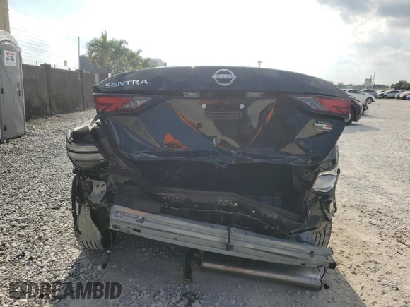 2024 Nissan Sentra S with VIN 3N1AB8BV2RY376985, listed as a Copart auction lot 53404155 with 5,820 mi miles and Non Repairable. Bid and sale history available at DreamBid. Image 6.