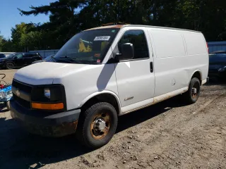 2006 Chevrolet Express Cargo Van with VIN 1GCGG25VX61197501, listed as a Copart auction lot 70395184 with 241,805 mi miles and Clean Title. Bid and sale history available at carsss.com. Image 1.