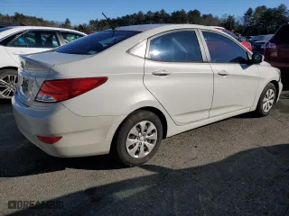 2015 Hyundai Accent GLS with VIN KMHCT4AEXFU929616, listed as a Copart auction lot 47487095 with 107,293 mi miles and Clean Title. Bid and sale history available at carsss.com. Image 3.