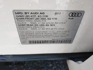 2018 Audi Q3 Premium with VIN WA1BCCFS4JR000455, listed as a IAAI auction lot 42042811 with 57,354 mi miles. Bid and sale history available at carsss.com. Image 9.