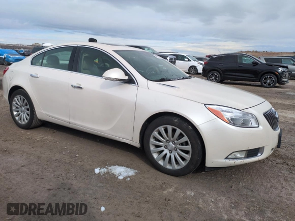 2012 Buick Regal Premium 1 with VIN 2G4GS5EK5C9147081, listed as a Copart auction lot 49494855 with 99,488 mi miles and Salvage title. Bid and sale history available at DreamBid. Image 4.