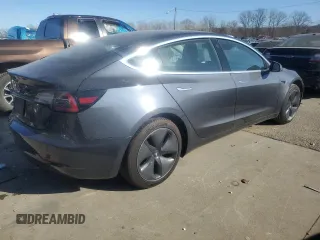 2020 Tesla Model 3 Standard Range Plus with VIN 5YJ3E1EA2LF658205, listed as a Copart auction lot 42481975 with 55,303 mi miles and Salvage Title. Bid and sale history available at DreamBid. Image 3.