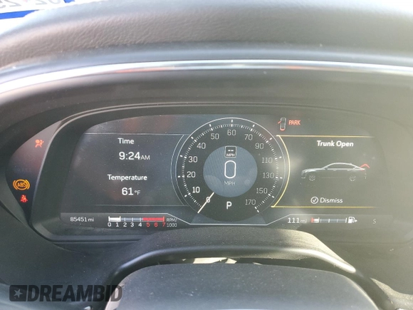 2021 Cadillac CT5 Premium Luxury с VIN 1G6DN5RK4M0146799, выставлен на аукционе Copart как лот 77460294 с пробегом 85 451 миль миль и Списание • Salvage title. История ставок и продаж доступна на DreamBid. Изображение 9.