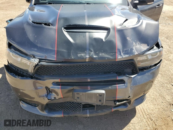 2018 Dodge Durango R/T with VIN 1C4SDJCT9JC497672, listed as a Copart auction lot 54862965 with 77,461 mi miles and Salvage title. Bid and sale history available at DreamBid. Image 12.