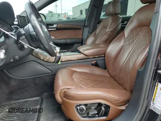 2015 Audi A8 L 4.0T with VIN WAU32AFD1FN000783, listed as a Copart auction lot 89306805 with 115,241 mi miles and Salvage Title. Bid and sale history available at carsss.com. Image 7.