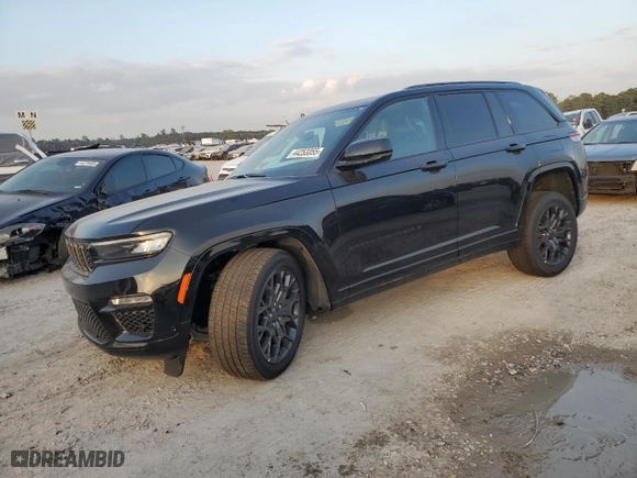 2025 Jeep Grand Cherokee Summit with VIN 1C4RJHEG1S8640375, listed as a Copart auction lot 44253355 with 961 mi miles and Clean Title. Bid and sale history available at carsss.com. Image 1.