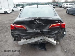 2015 Acura TLX V6 Advance with VIN 19UUB3F76FA002163, listed as a IAAI auction lot 41460668 with 110,095 mi miles. Bid and sale history available at carsss.com. Image 6.
