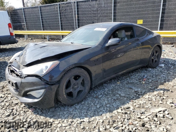 2014 Hyundai Genesis Coupe Premium with VIN KMHHT6KD6EU113945, listed as a Copart auction lot 47502565 with 133,670 mi miles and Salvage title. Bid and sale history available at DreamBid. Image 1.
