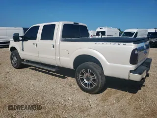 2016 Ford F-350 Platinum with VIN 1FT8W3BT8GEB92274, listed as a Copart auction lot 64411665 with 57,812 mi miles and Salvage title. Bid and sale history available at DreamBid. Image 2.