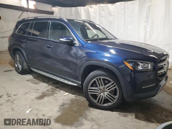 2021 Mercedes-Benz GLS 450 with VIN 4JGFF5KE0MA497741, listed as a Copart auction lot 69575484 with 36,648 mi miles and Salvage title. Bid and sale history available at DreamBid. Image 4.