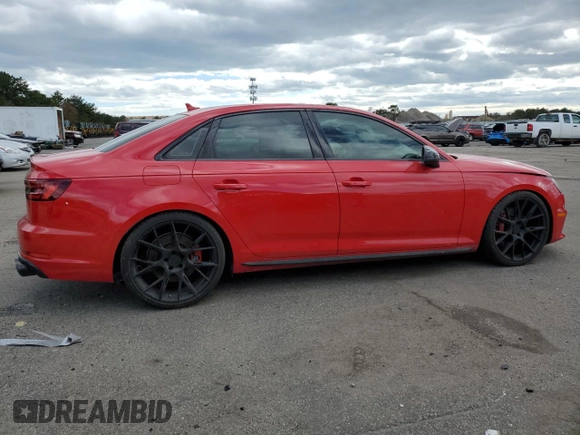 2019 Audi S4 Premium Plus with VIN WAUB4AF45KA116835, listed as a Copart auction lot 49913664 with 51,995 mi miles. Bid and sale history available at carsss.com. Image 3.